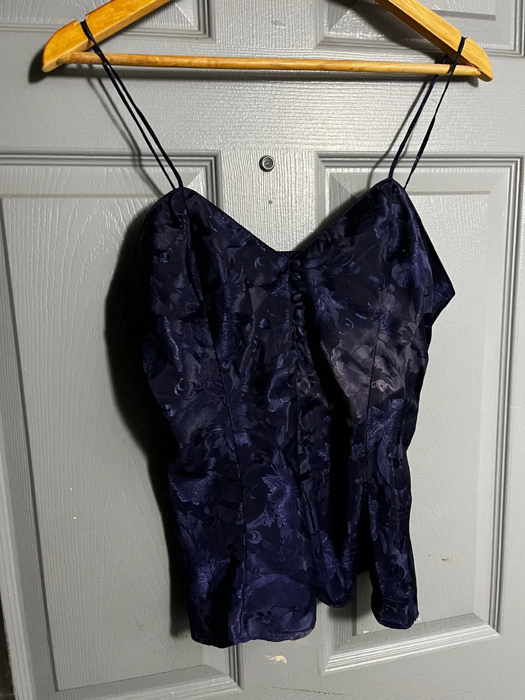 Kathryn Sparkly Blue Floral Cami Top (S)
