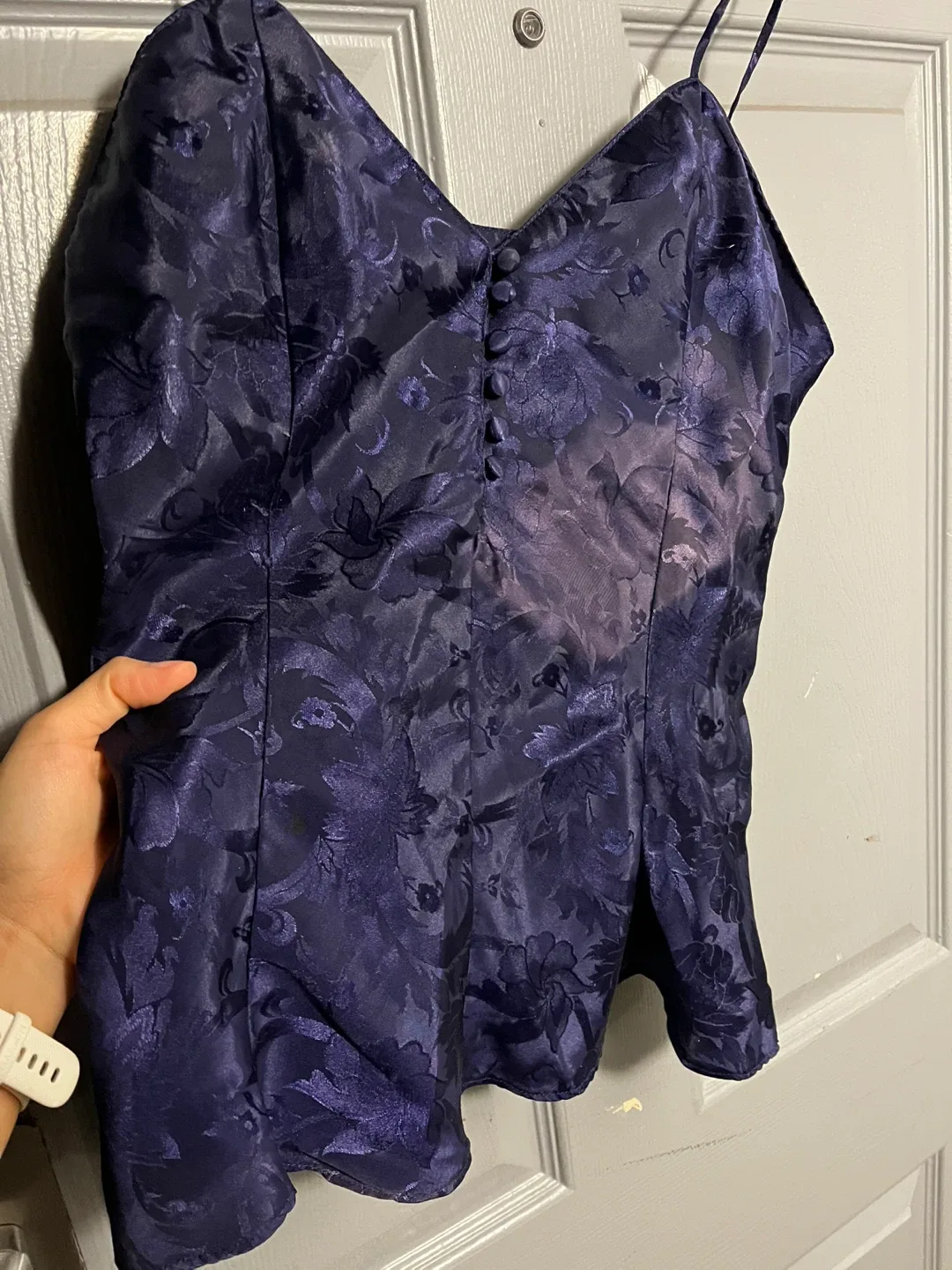 Kathryn Sparkly Blue Floral Cami Top (S) image indicator(2)