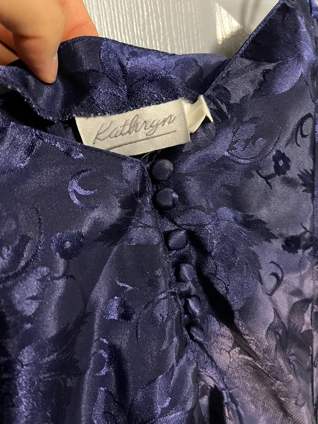 Kathryn Sparkly Blue Floral Cami Top (S) image indicator(3)