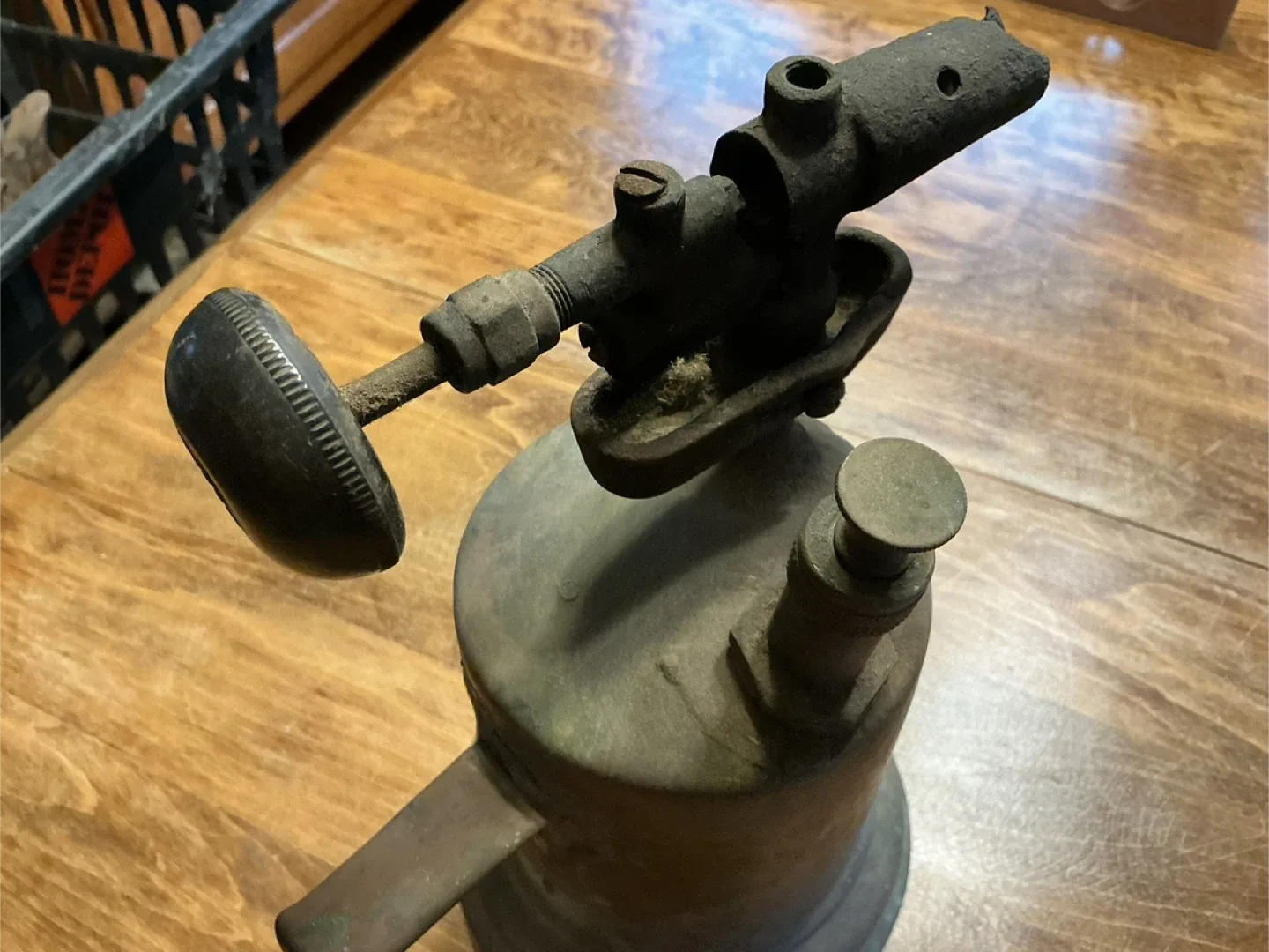 Antique Solid Copper Blow Torch ! image indicator(5)