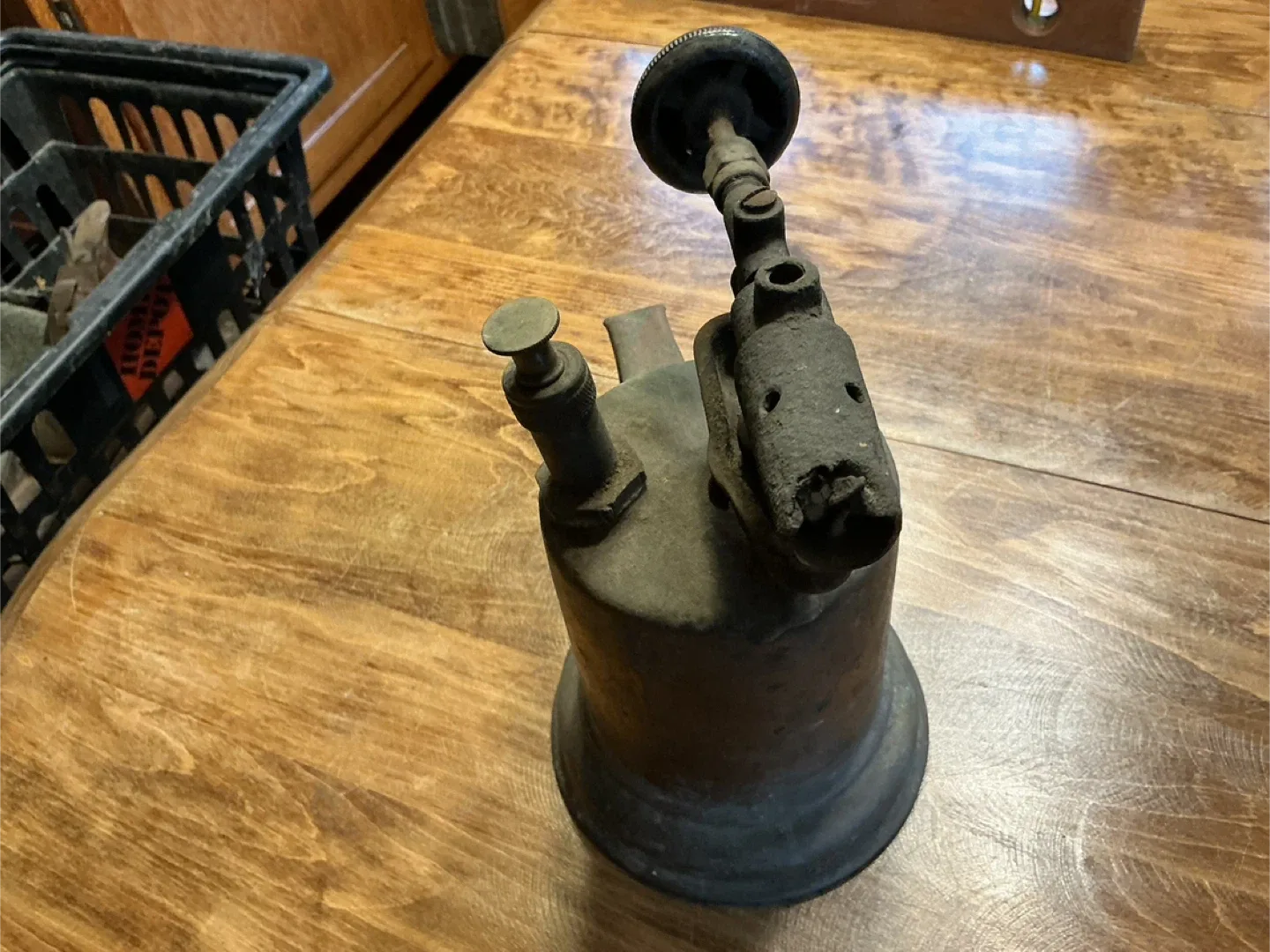 Antique Solid Copper Blow Torch ! image indicator(6)