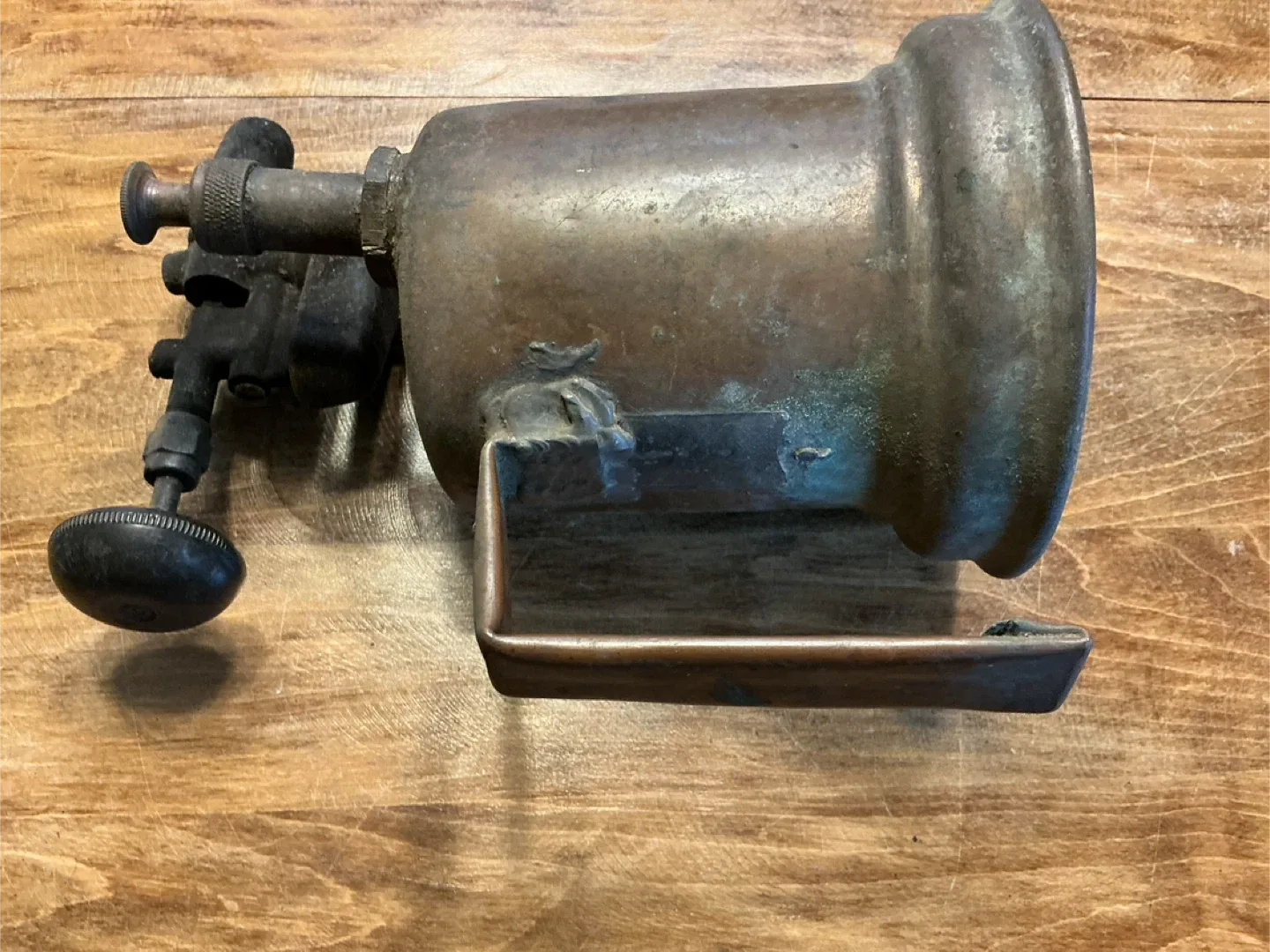 Antique Solid Copper Blow Torch ! image indicator(8)