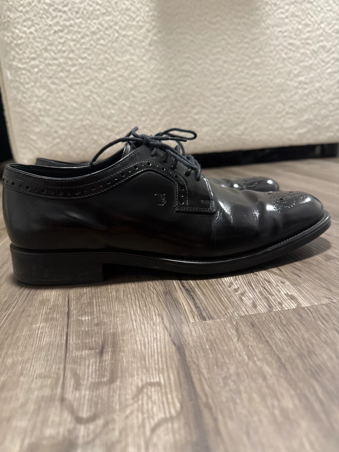 Tod's Black Leather Dress Shoes - photo 3