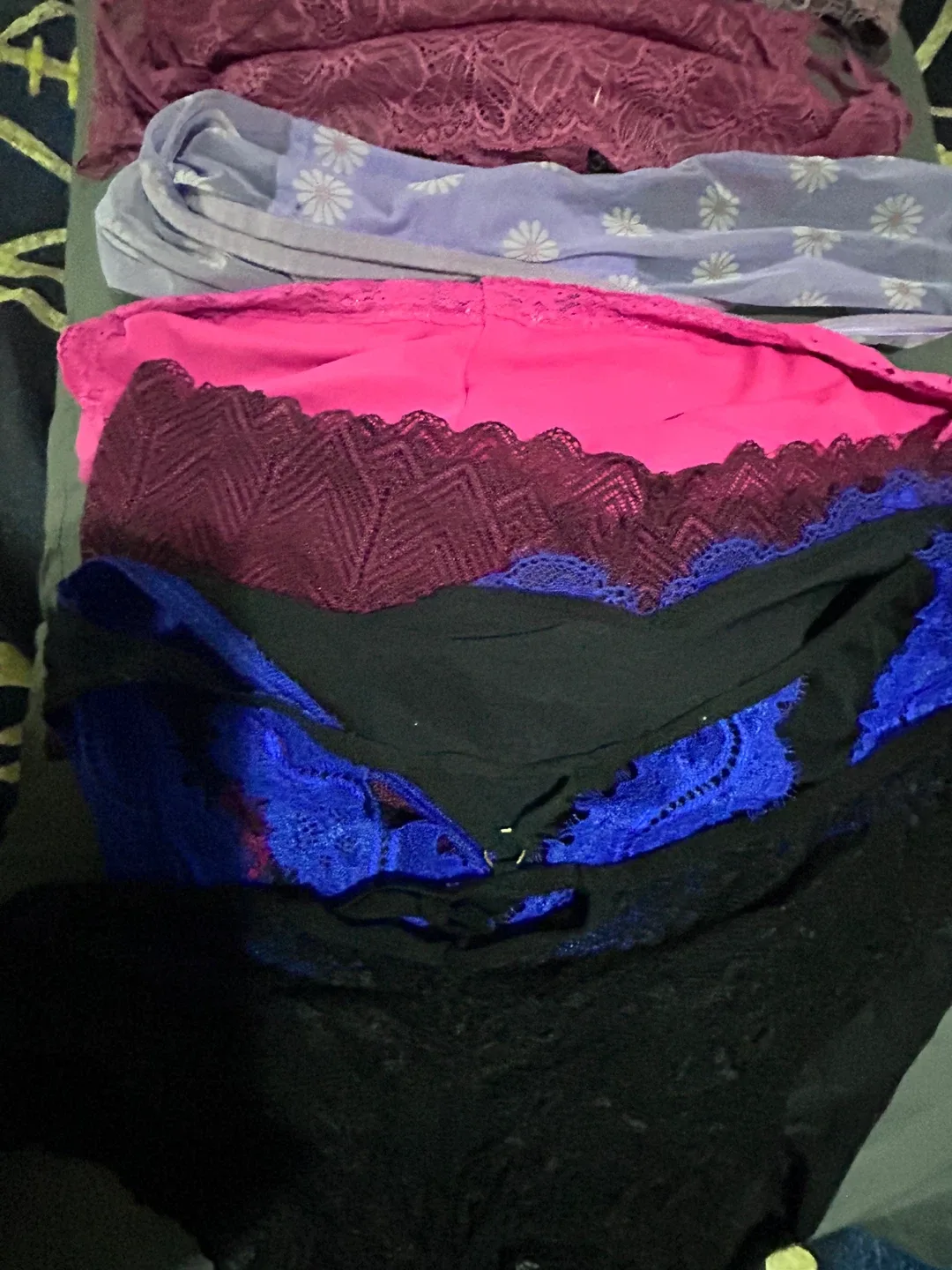 Big box of panties heels and lingerie