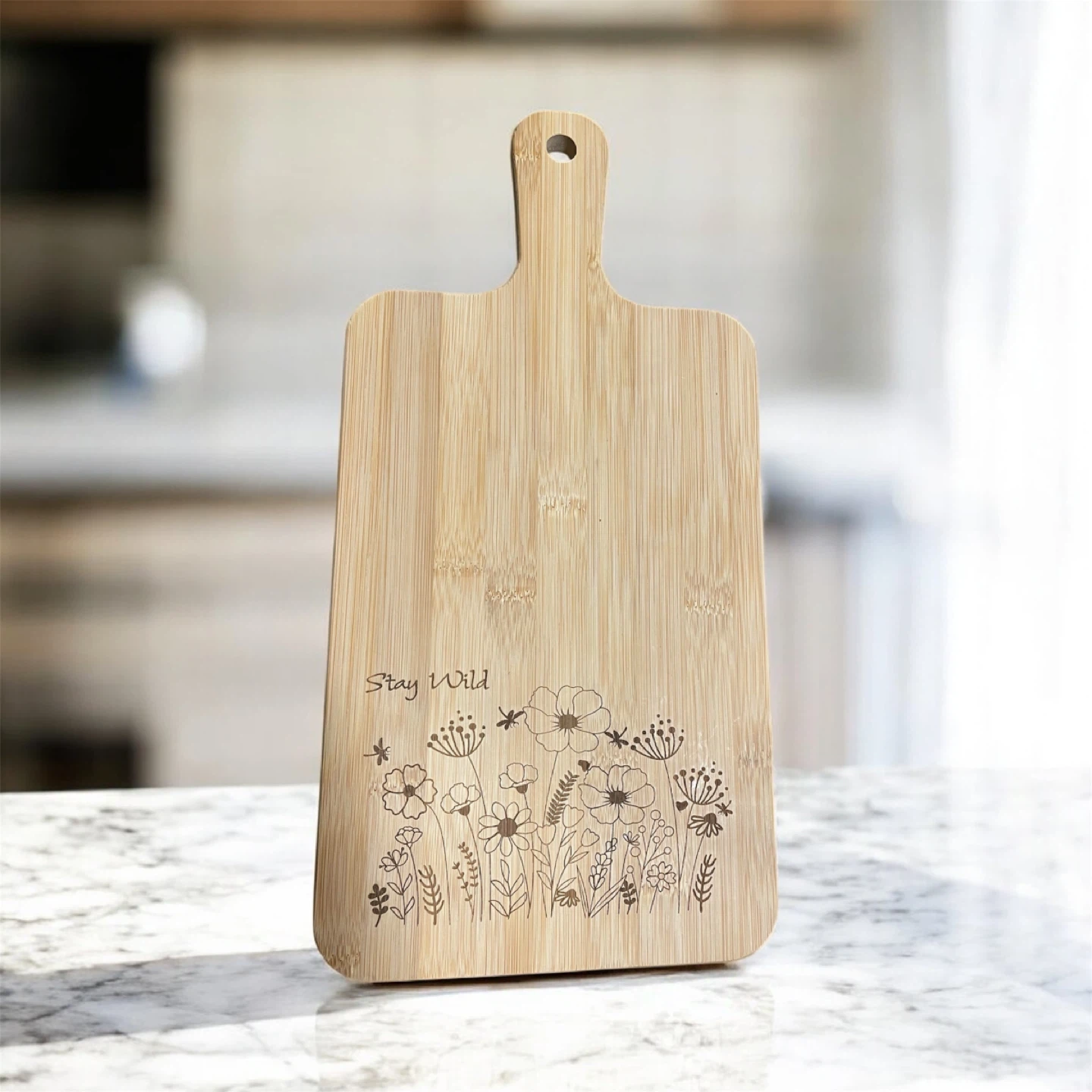 Decorative Bamboo Cutting Board #cleanout
