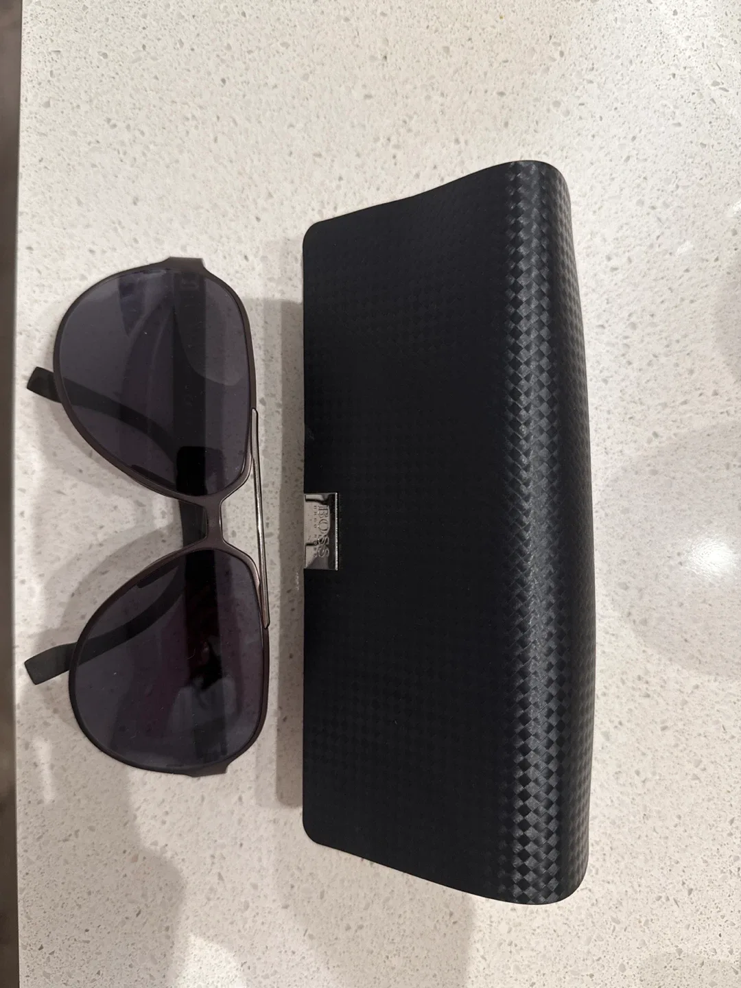 Hugo Boss Aviator Sunglasses with Case