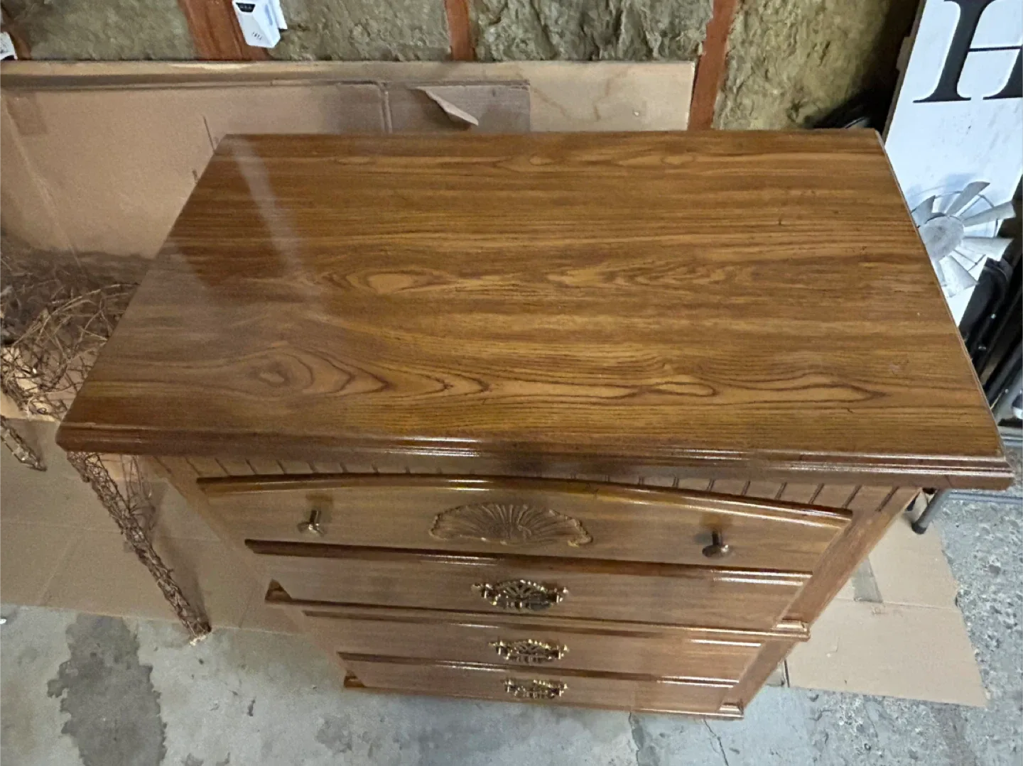 Solid Wooden 4-Drawer Dresser image indicator(2)
