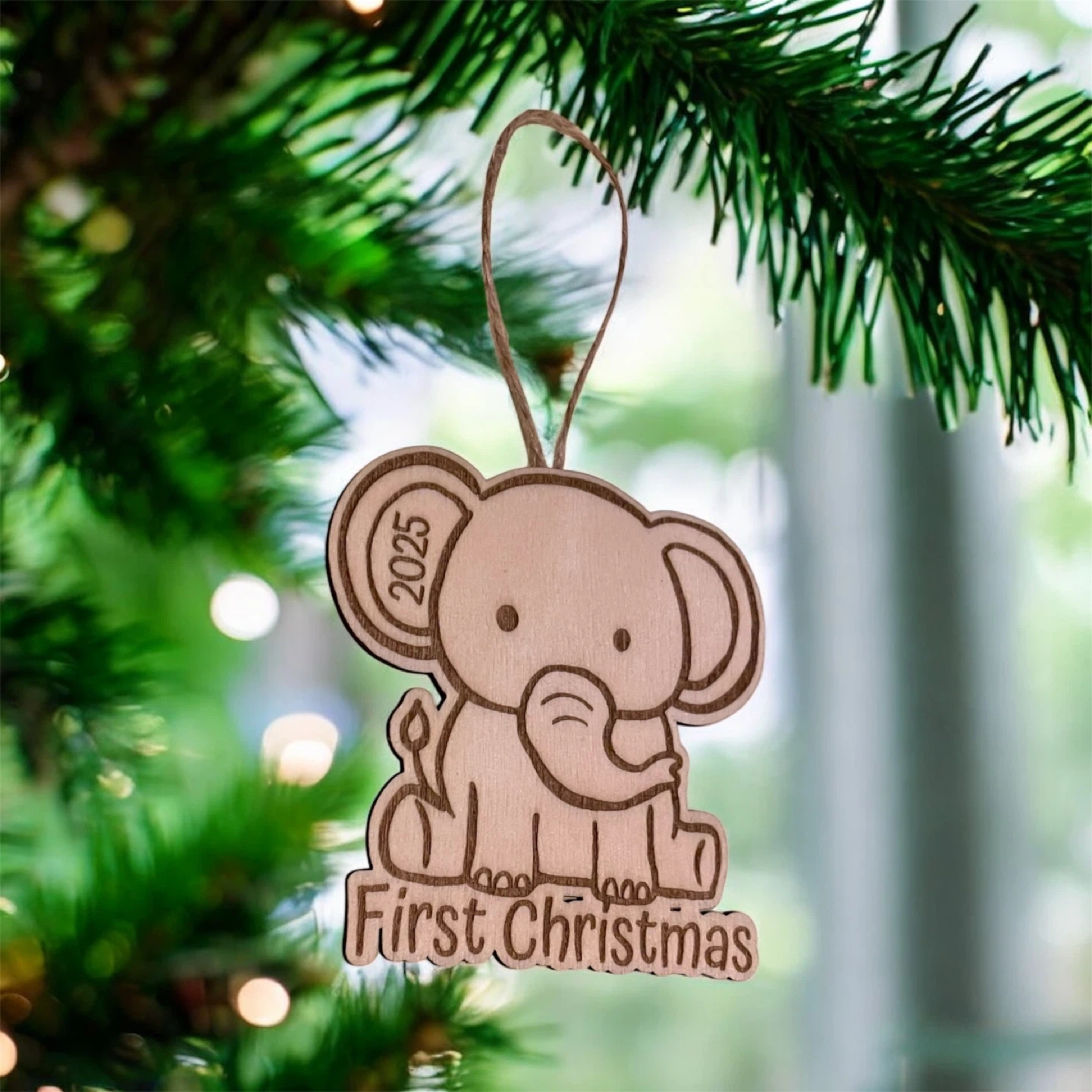 Elephant First Christmas Ornament #cleanout