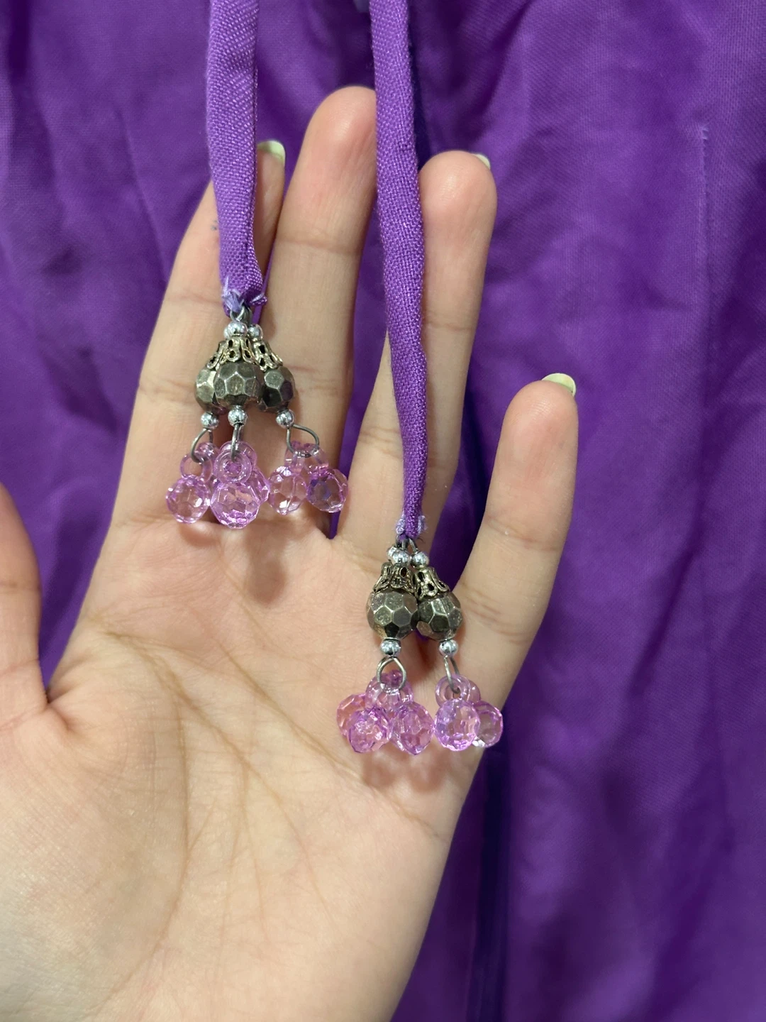 Purple Dress with Embellishments