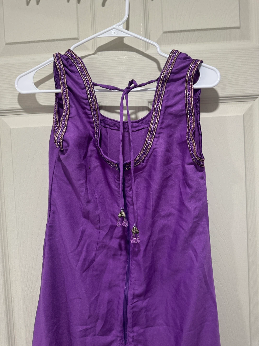 Purple Dress with Embellishments - photo 3