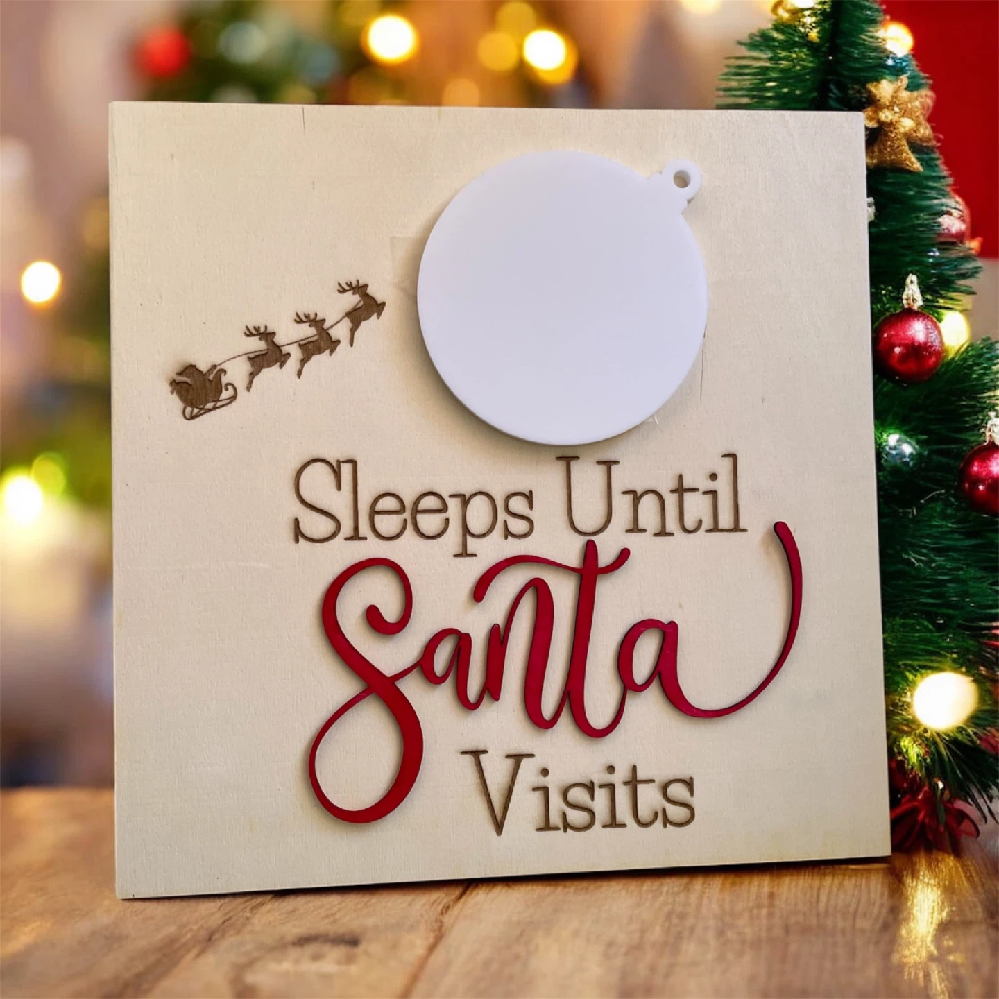 Sleeps Until Santa Visits Countdown # clean out