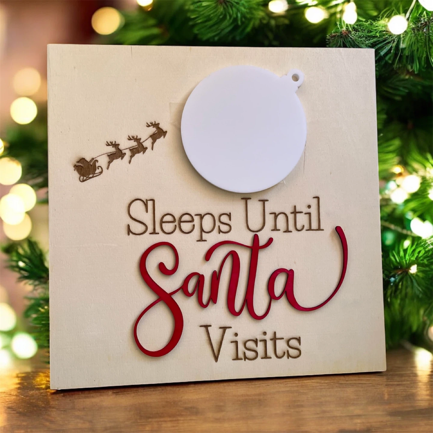 Sleeps Until Santa Visits Countdown # clean out - photo 2
