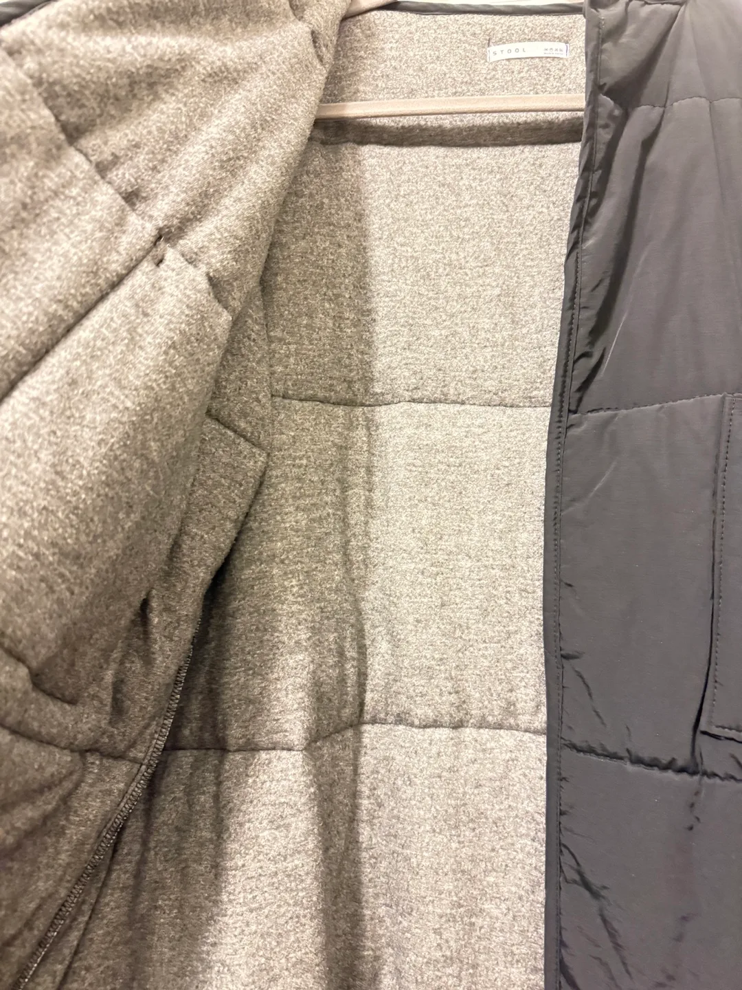 STOOL Black Quilted Coat image indicator(4)