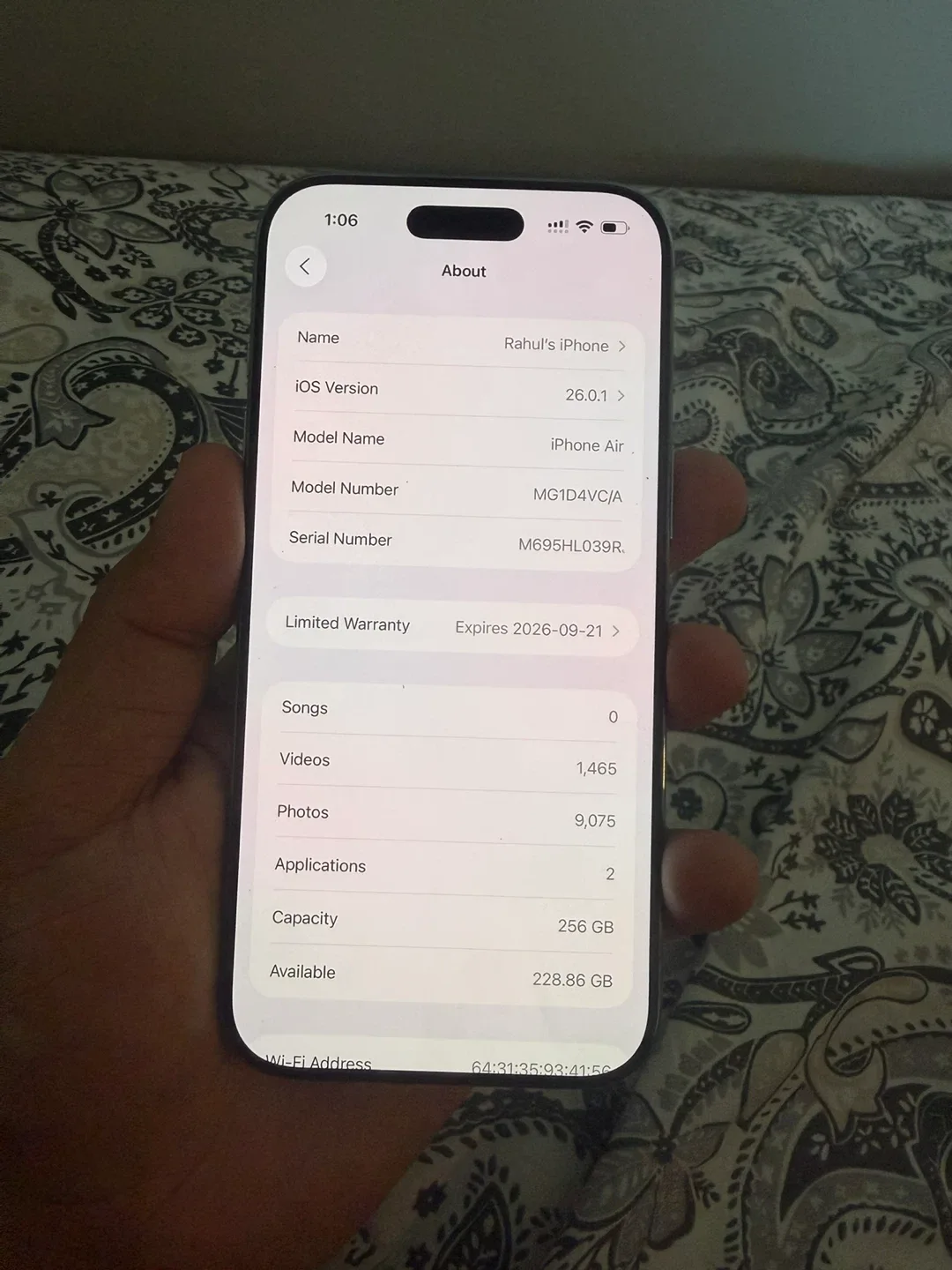 iPhone Air 256GB - Warranty until 2026! image indicator(2)