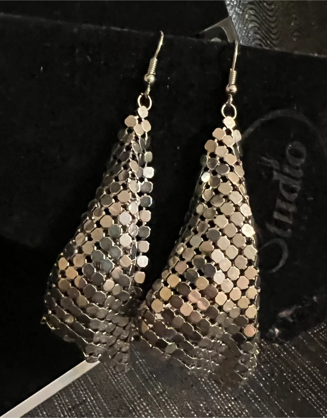 Studio Silver Mesh Dangle Earrings - photo 2