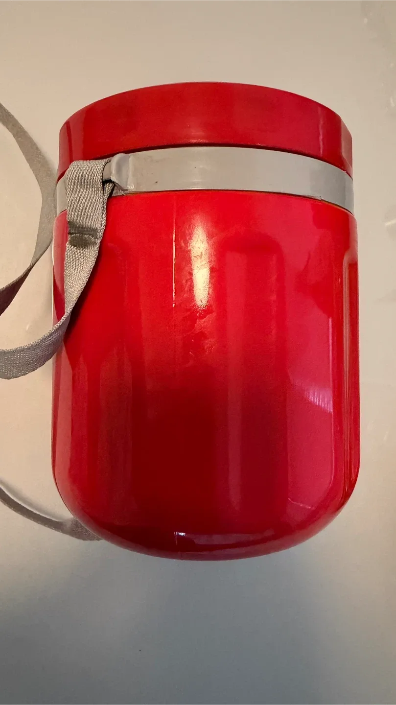 Red Stainless Steel Food Carrier #cleanout image indicator(2)