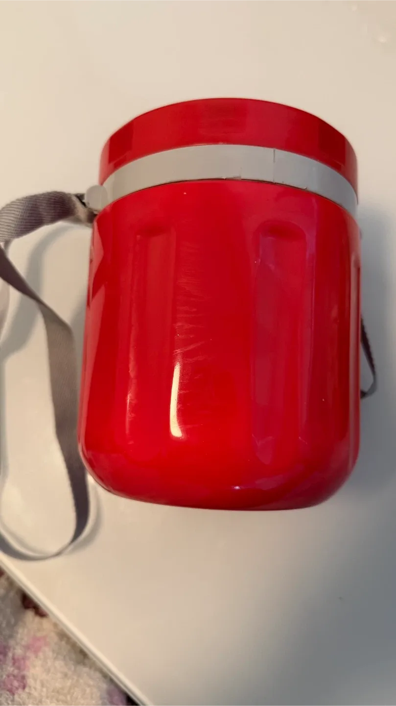 Red Stainless Steel Food Carrier #cleanout image indicator(5)