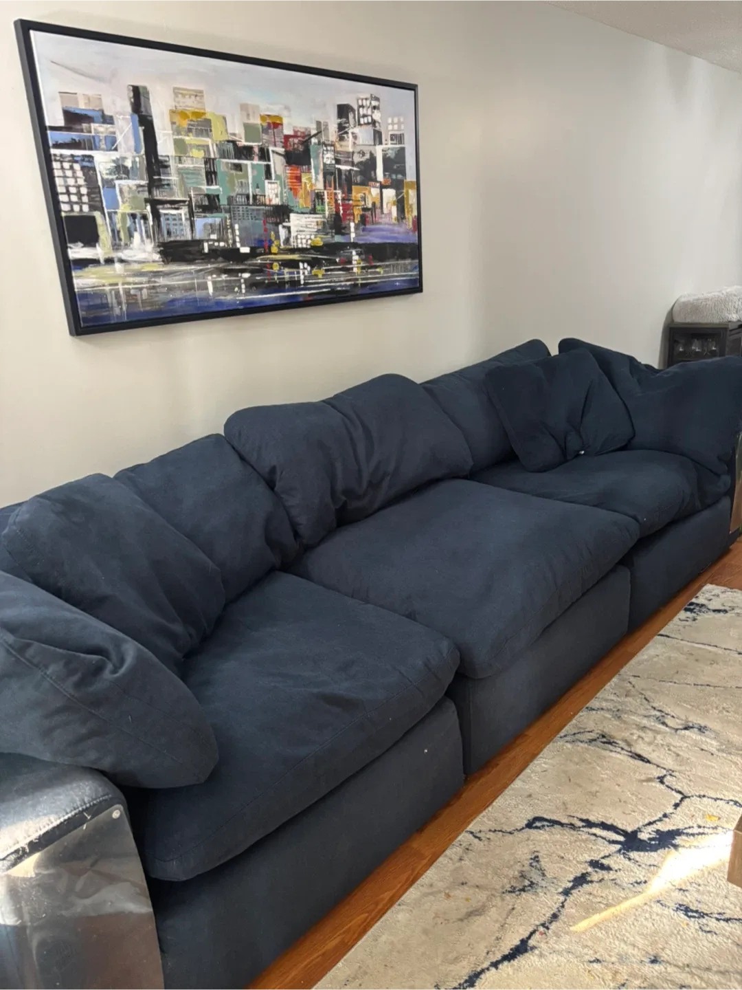 Navy Blue Modular Sectional Sofa