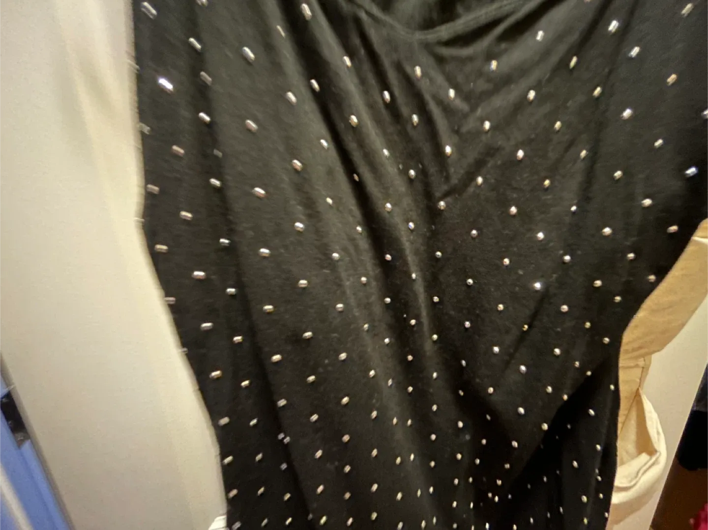 Black Embellished Tank Top