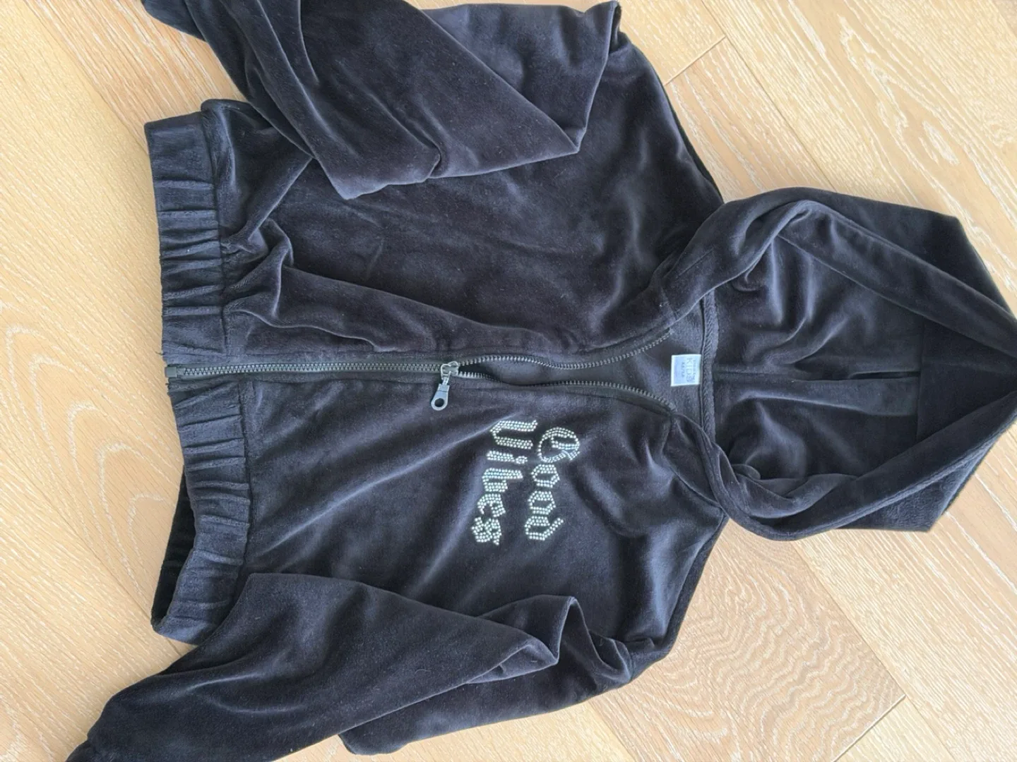 Urban Kids Black Velour Jacket Size M (10/12)