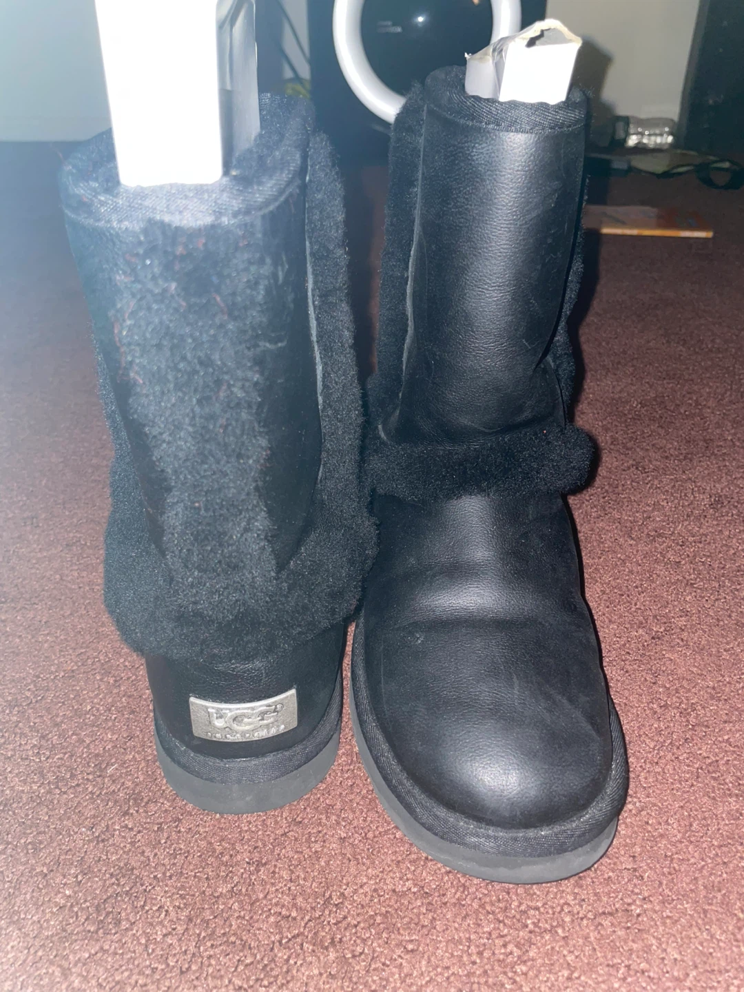 Ugg Black Leather Boots - photo 4
