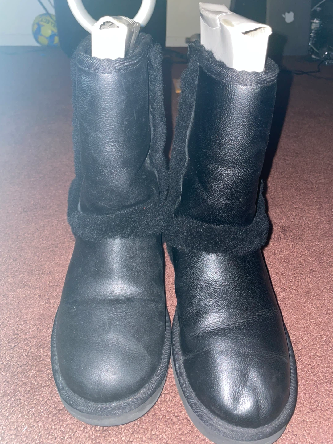 Ugg Black Leather Boots - photo 5
