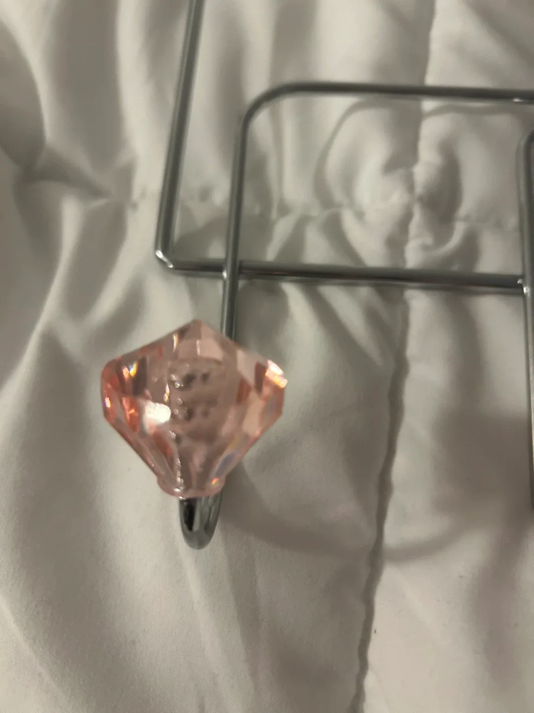 Over the Door Juicy Couture Rack with Pink Diamond Hooks image indicator(2)