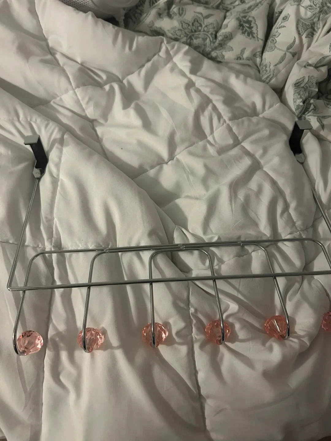 Over the Door Juicy Couture Rack with Pink Diamond Hooks image indicator(3)