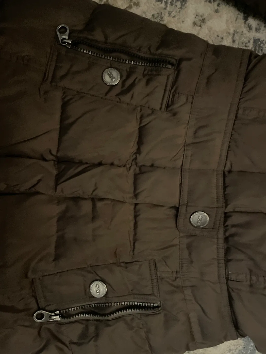 Mexx Brown Puffer Coat - Size S image indicator(3)