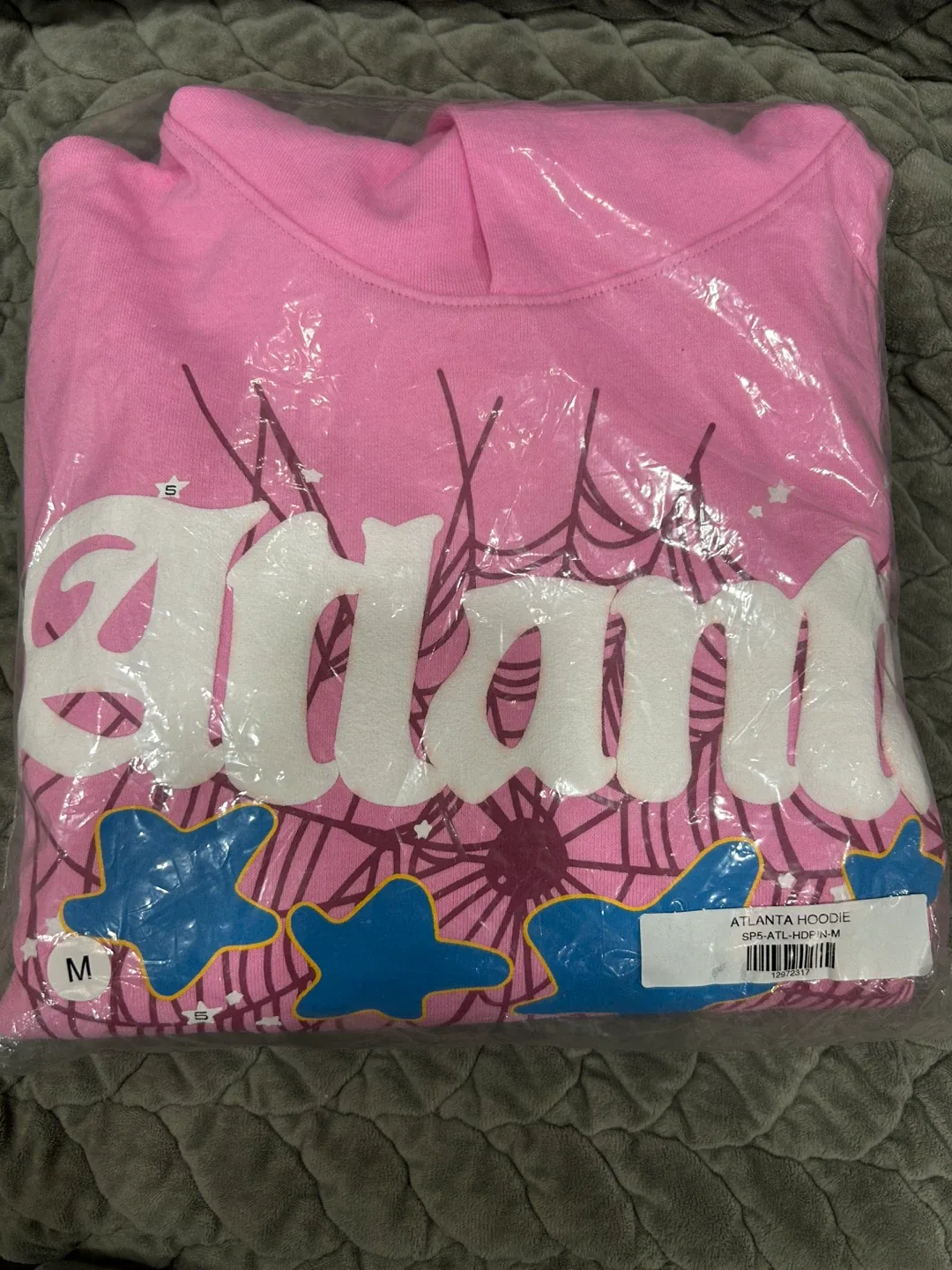 Sp5der Atlanta Hoodie Pink - Size M