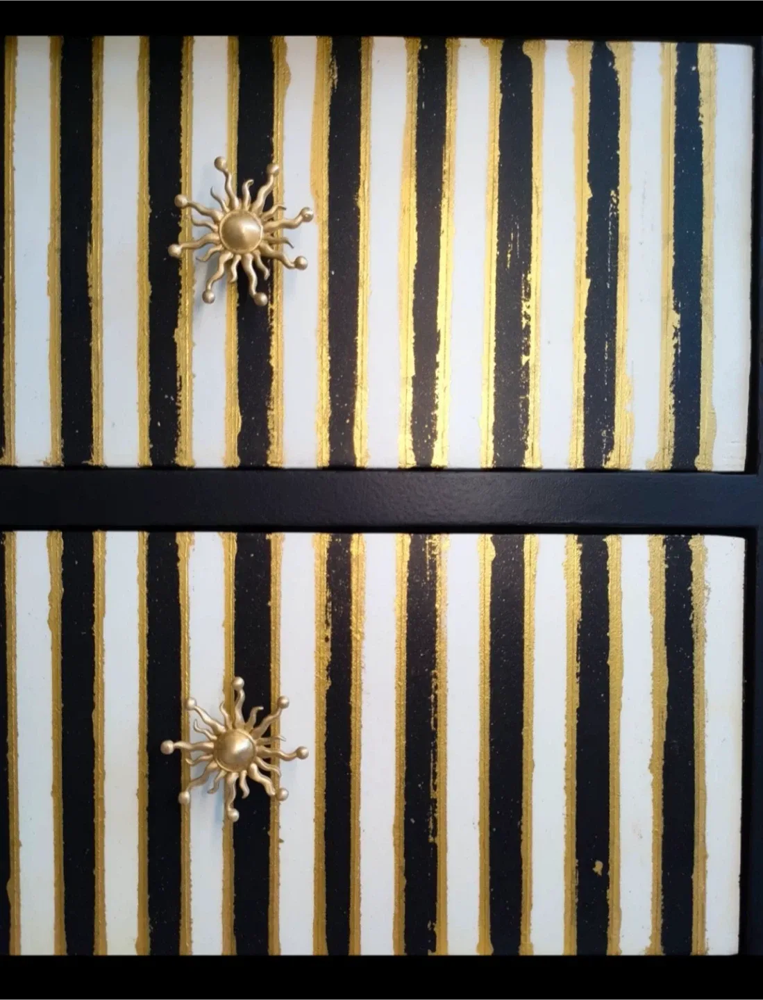 Black & Gold Accent Dresser