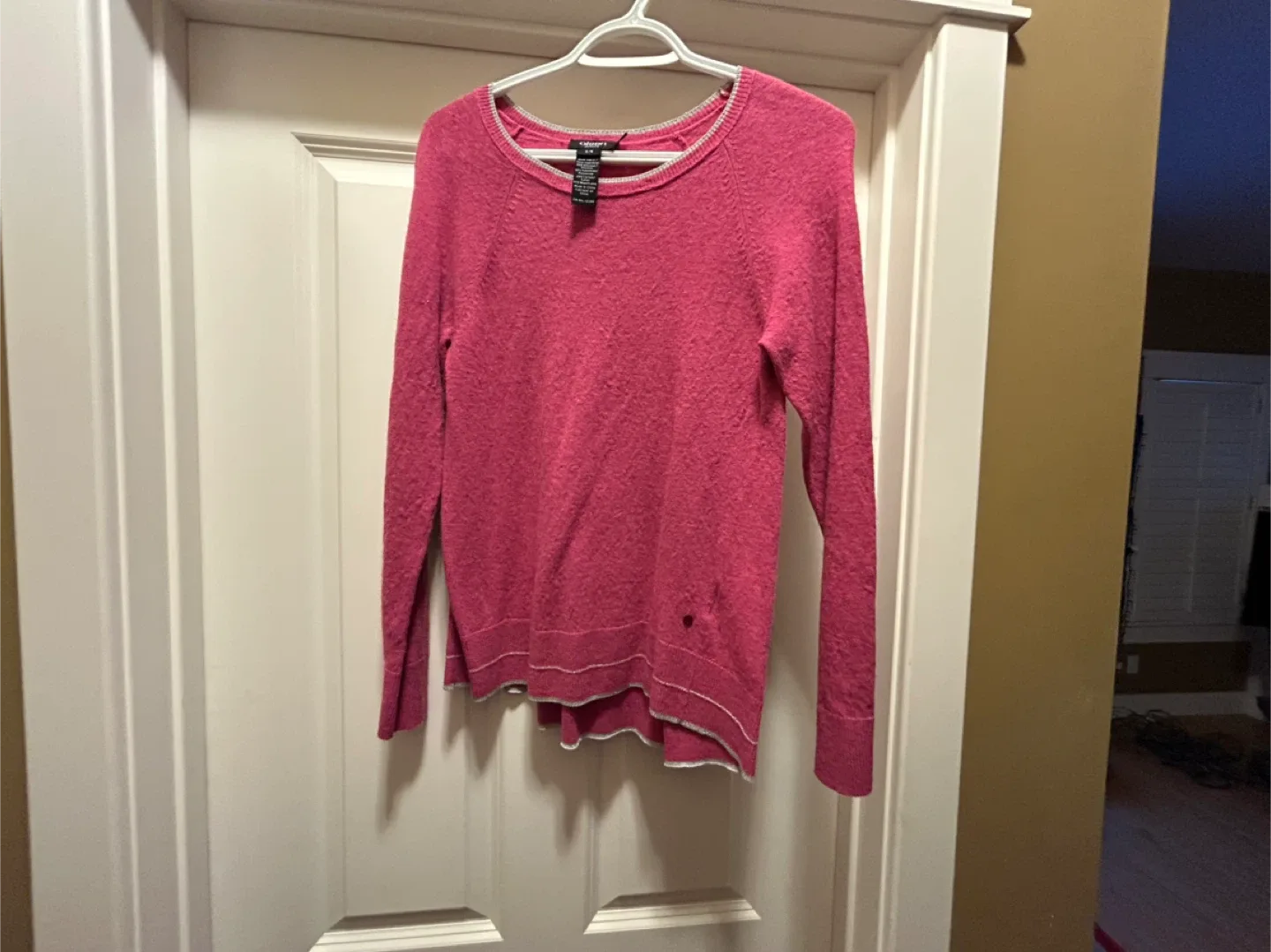 Olsen Europe Pink Wool Blend Sweater - Size S