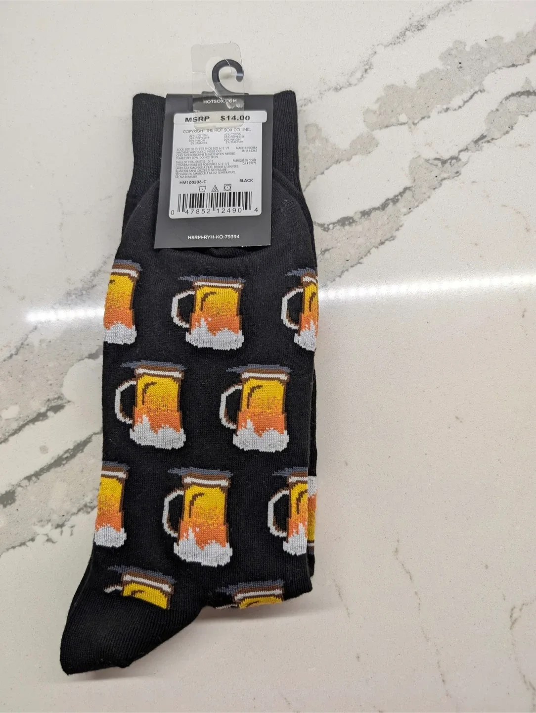 Hot Sox Men's Beer Mug Socks - New image indicator(2)