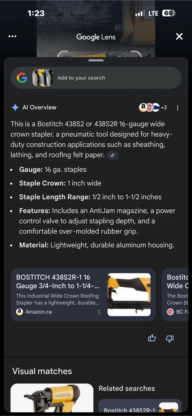 Bostitch 438S2R 16-Gauge Stapler image indicator(7)