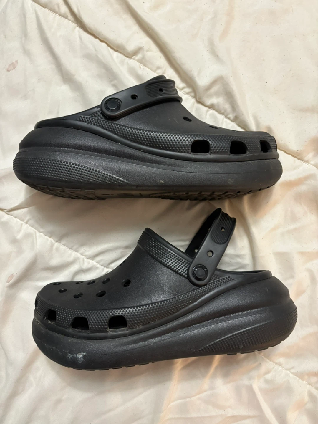Black Crocs Platform Clogs - photo 3