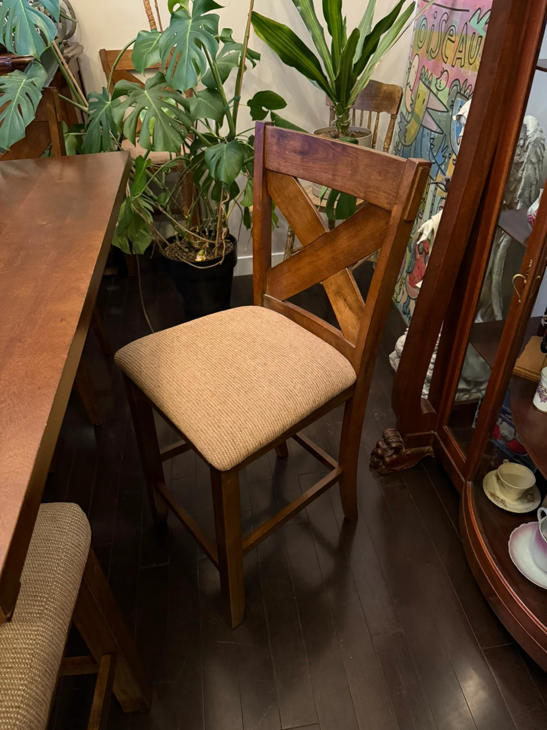 Counter height Table with Chairs and Bench - photo 2