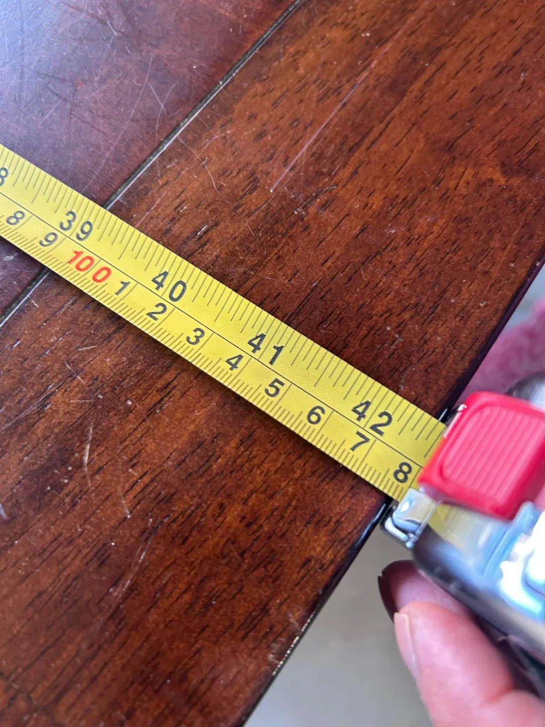 Dining Table with 6 Chairs - Dark Wood #Cleanout image indicator(3)