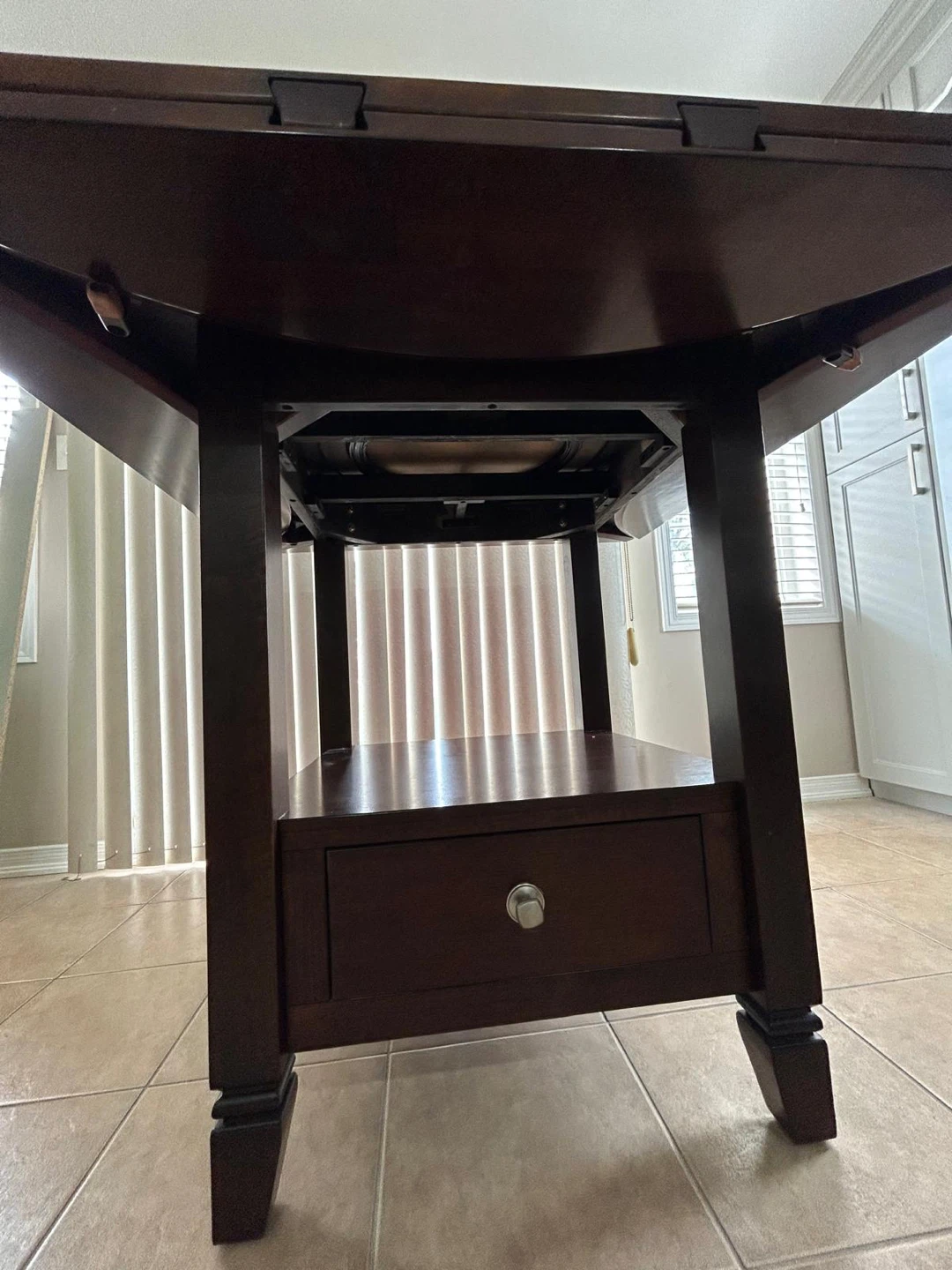 Dining Table with 6 Chairs - Dark Wood #Cleanout - photo 5