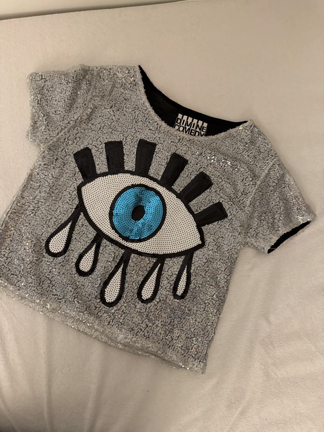 Dimine Comedy Sequin Top