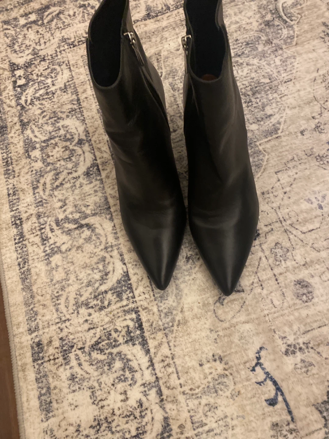 Michael Kors Black Leather Ankle Boots - Size 9.5