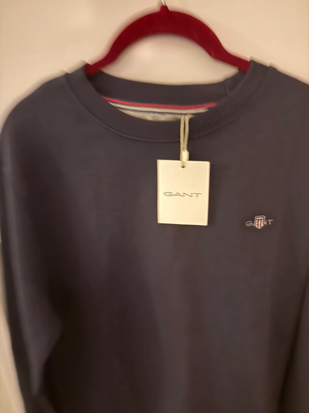 New GANT Evening Blue Crew Neck Sweatshirt - Size M - photo 2
