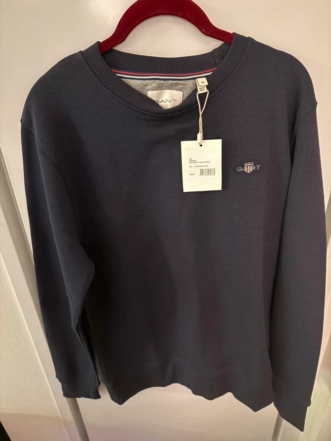New GANT Evening Blue Crew Neck Sweatshirt - Size M - photo 4