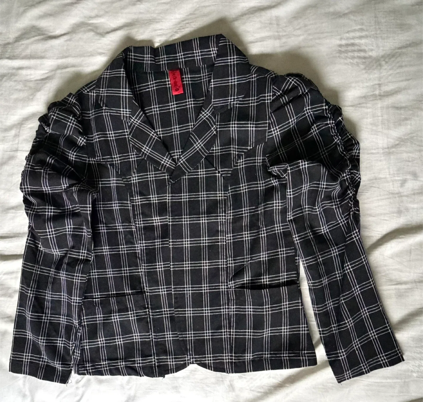 Plaid blazer Top - Size S