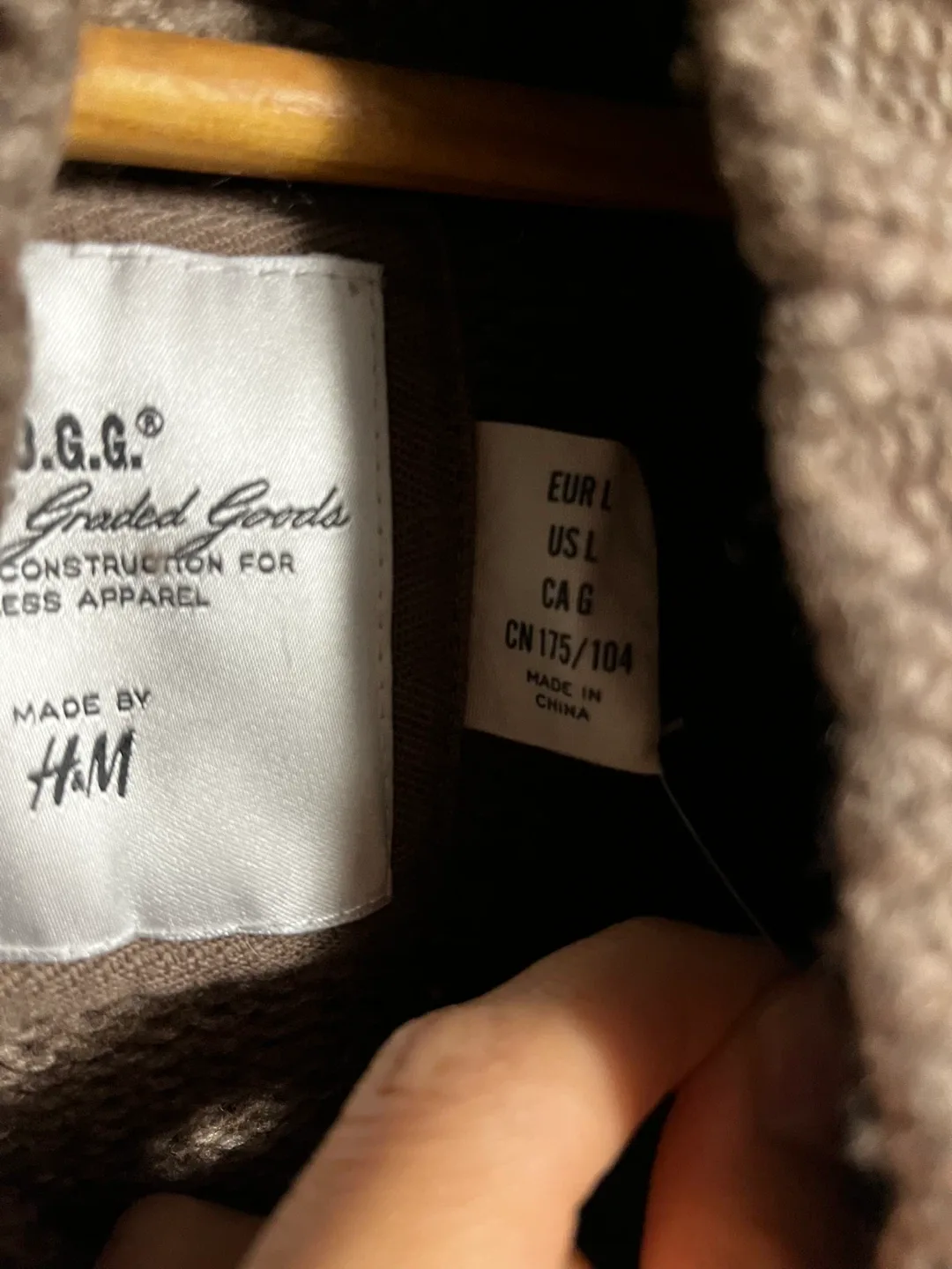 H&M L.O.G.G. Brown Knit Sweater - Size L image indicator(3)