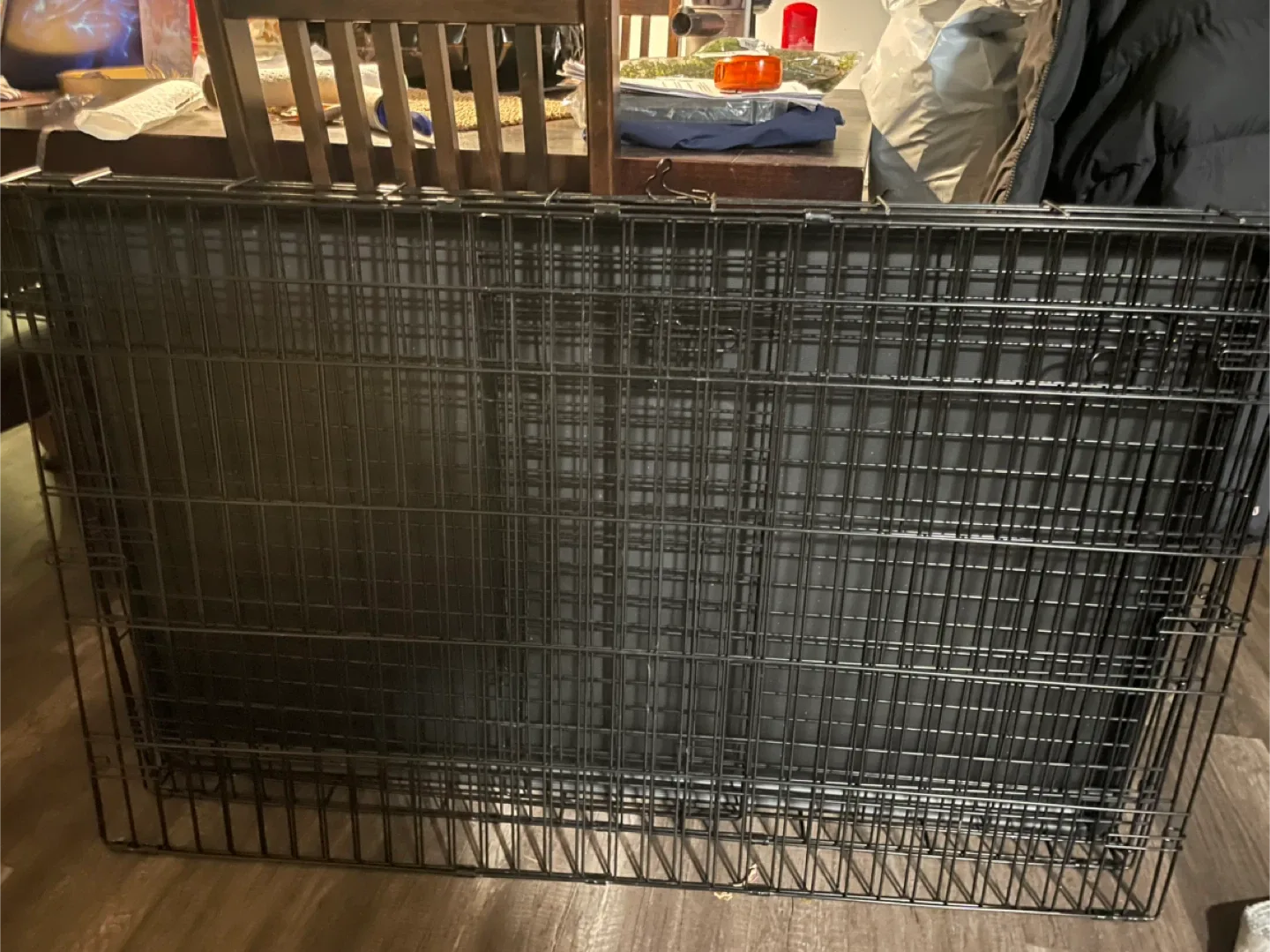 Black Wire Dog Crate xxxl 4ft long