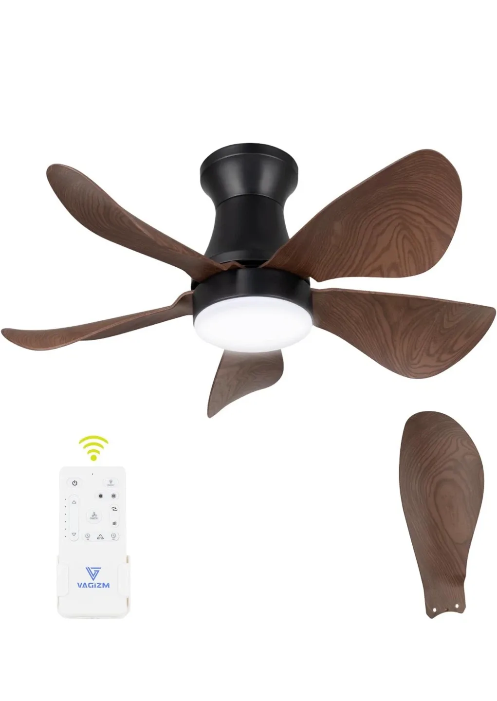 New 30” Ceiling Fan with Light and remote control