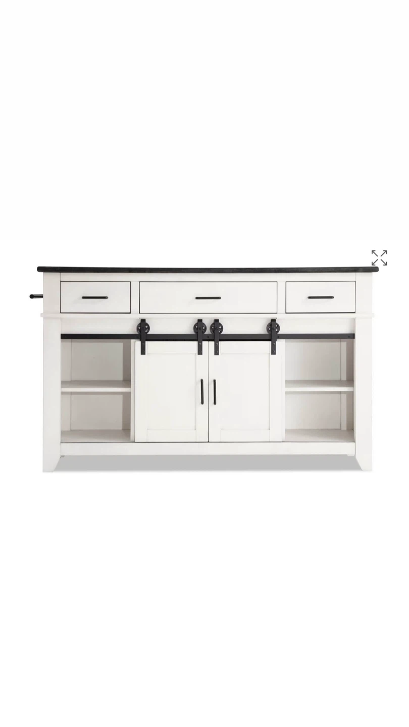 Black & Gray Kitchen Island - photo 2