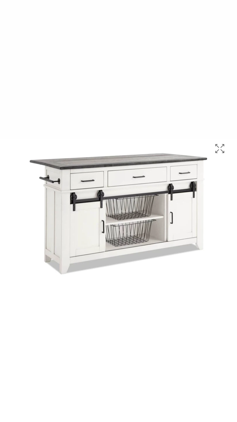 Black & Gray Kitchen Island - photo 3