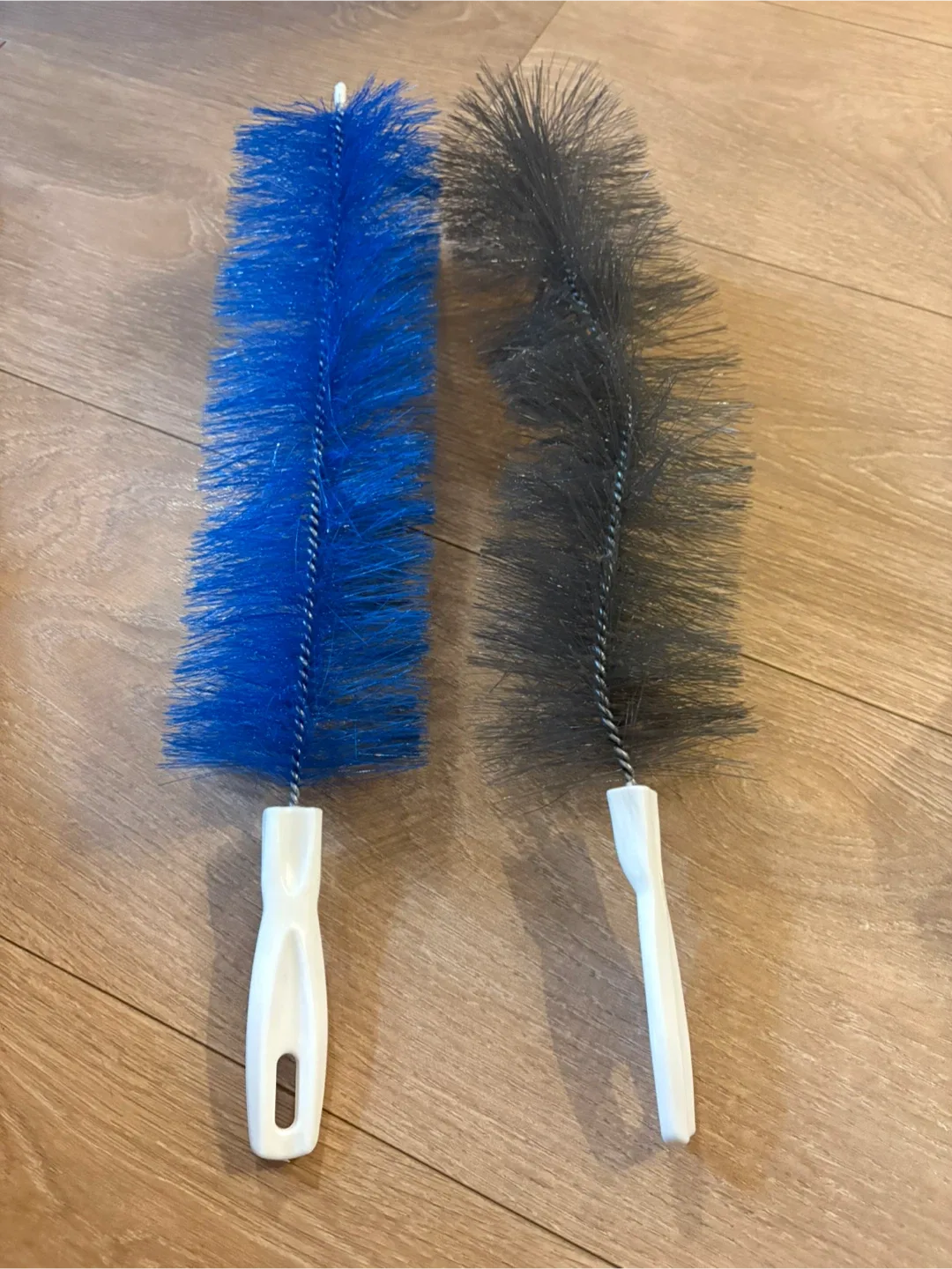 Blue and Grey cleaning brushes
