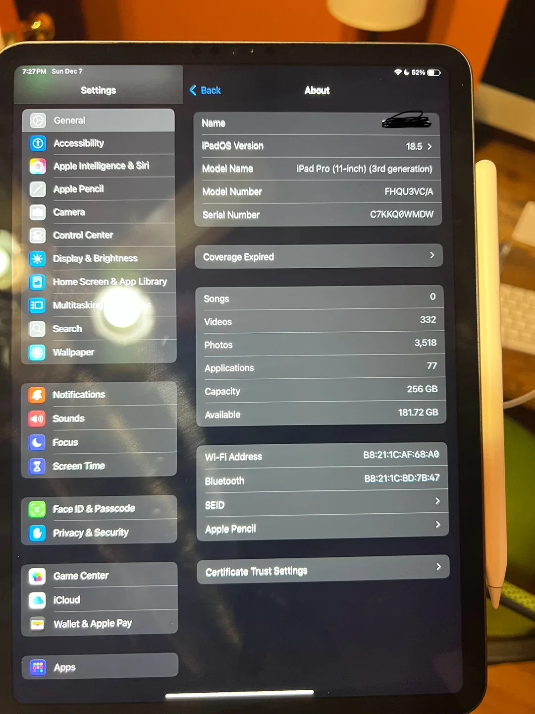 iPad Pro 11-inch (3rd gen) 256GB image indicator(4)